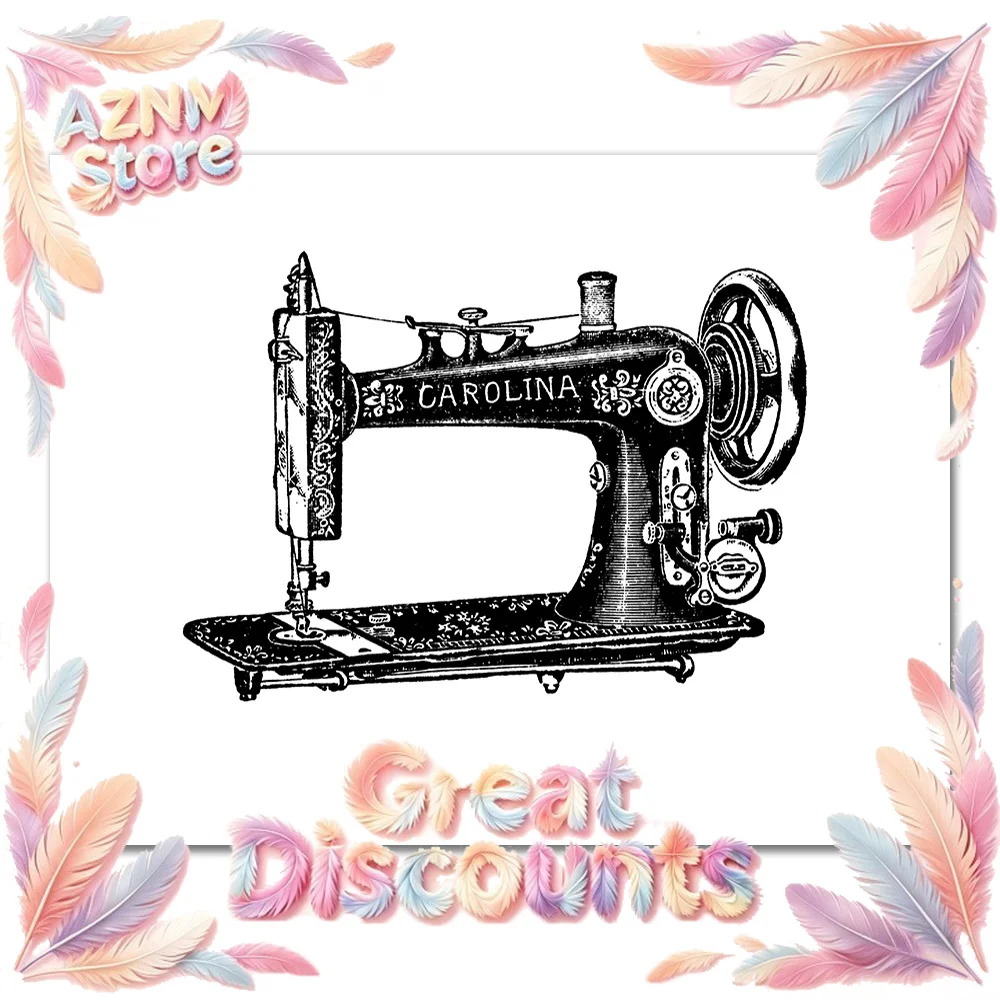 2026 Print Fashion Wall Art Picture Room Wall Decor , Vintage Fashion Sewing Machine Poster Model Mannequin Canvas Painting