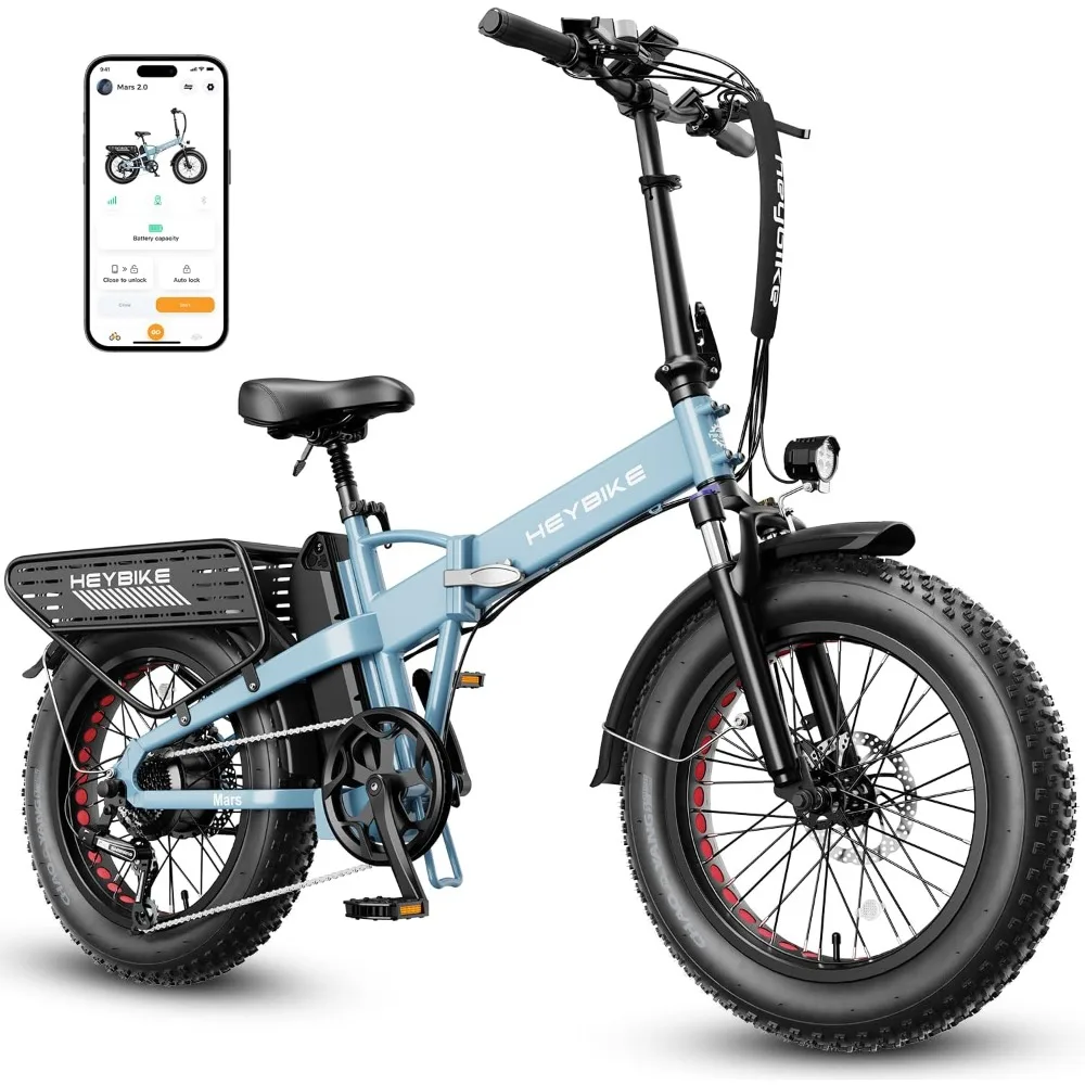 Mars 2.0 Electric Bike for Adults with 1400W Peak Motor, 28MPH Top Speed,and 600Wh Removable Battery