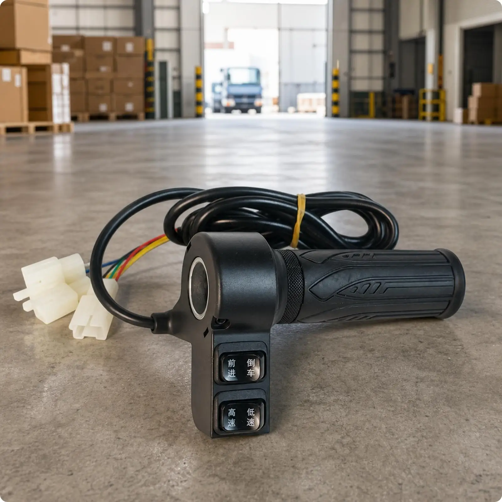 Electric Vehicle Throttle With | Waterproof Construction, Twist Throttle Grip with Cable, for Utility Vehicles