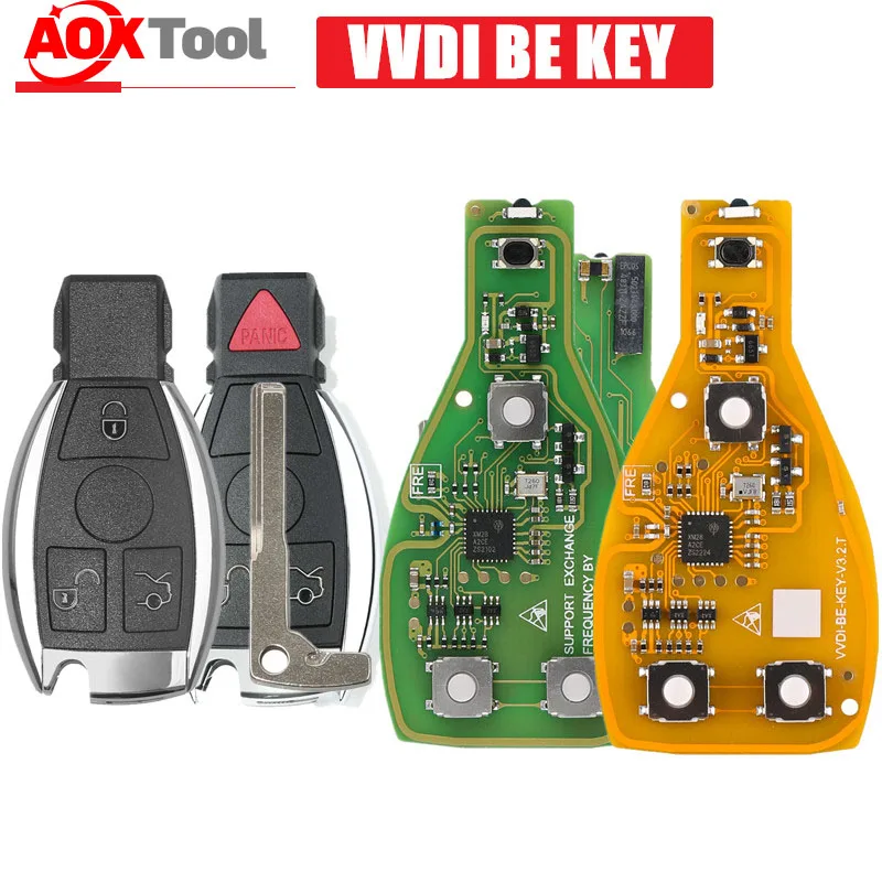 

VVDI BE Key Pro Improved Version and For Benz Smart Key Shell 3 4 Button XNBZ01EN for VVDI MB Tool