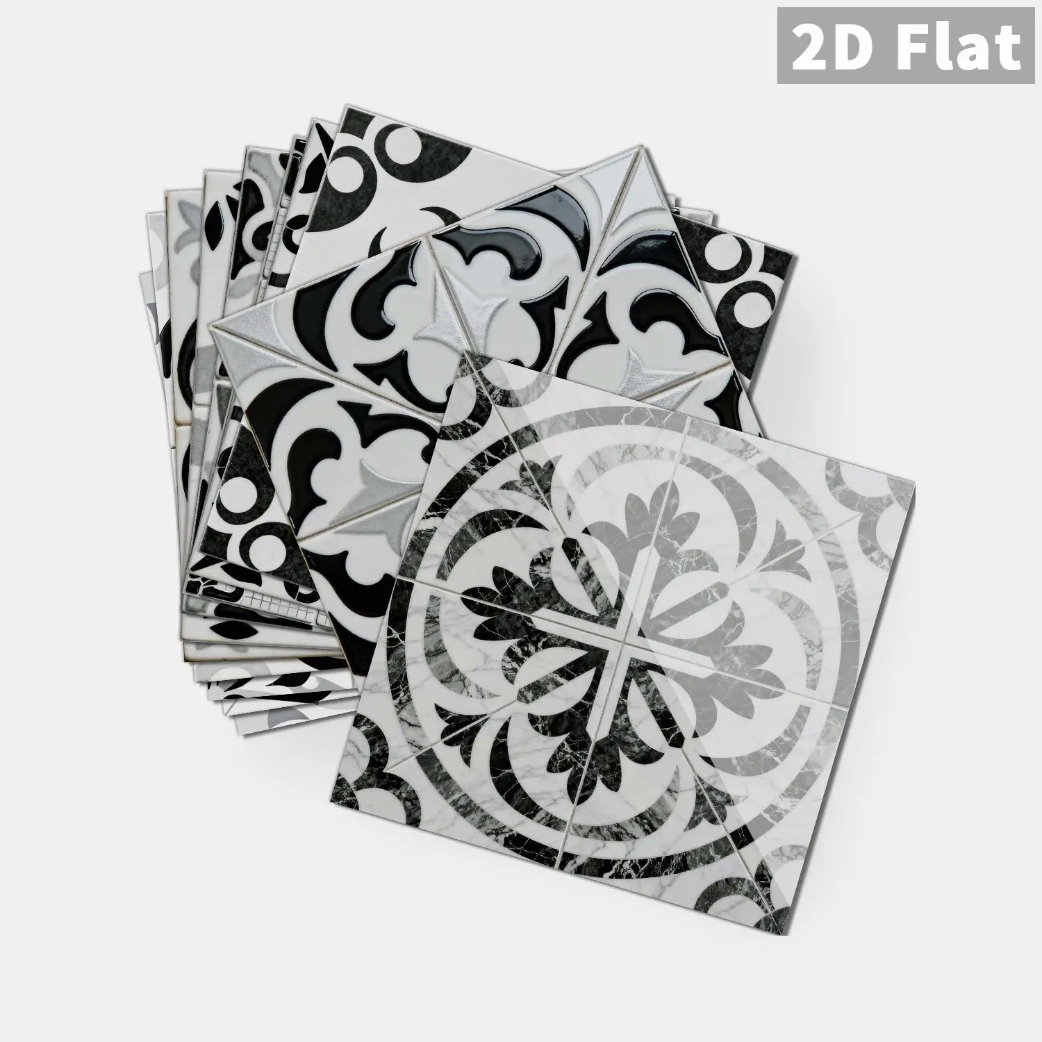 

Retro floral tile decal, 36 waterproof self-adhesive wall stickers, suitable for splash proof kitchen and bathroom walls