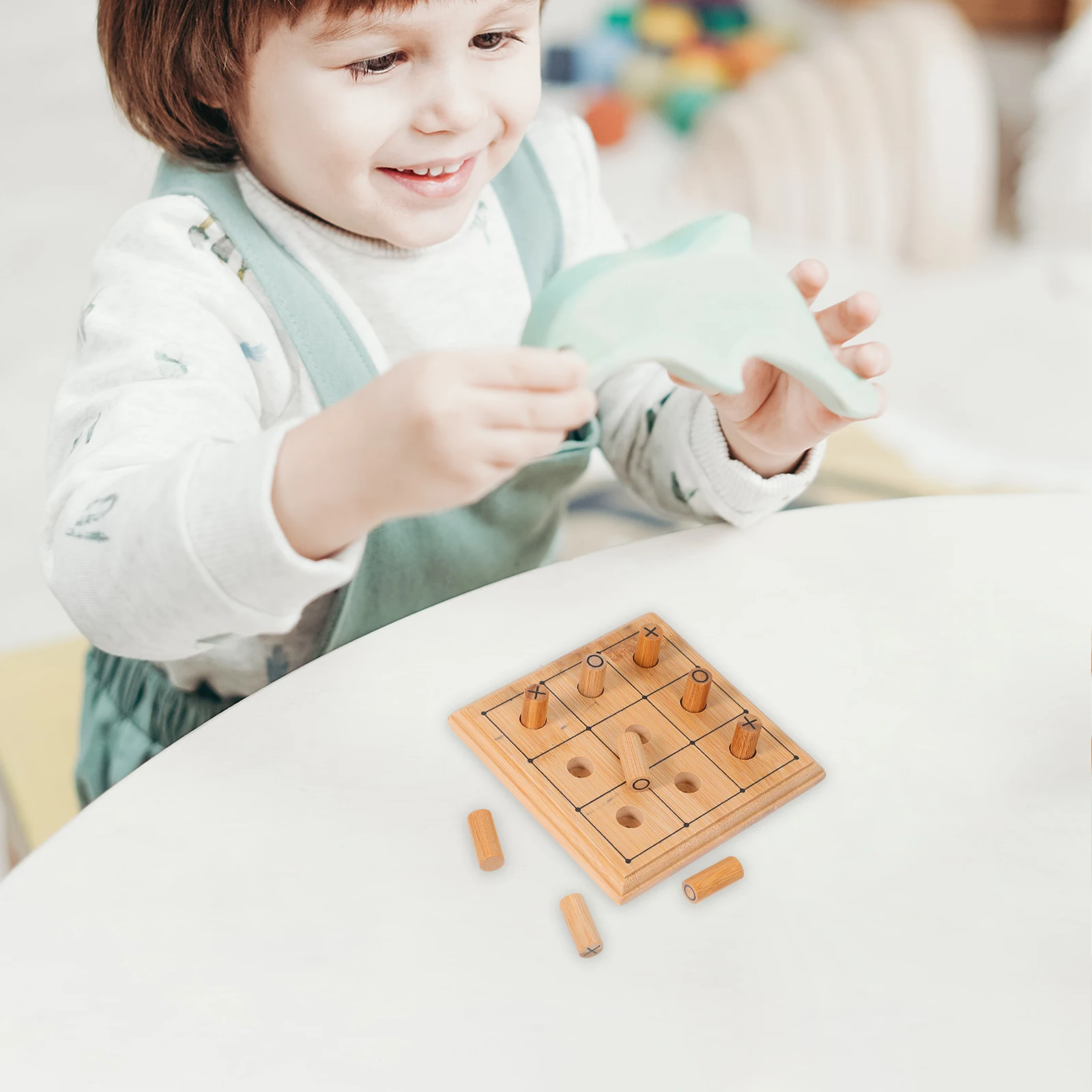 

Portable Mini Wooden Board For Family Educational Travel Party Compact Fun Learning Indoor Outdoor Family Gathering