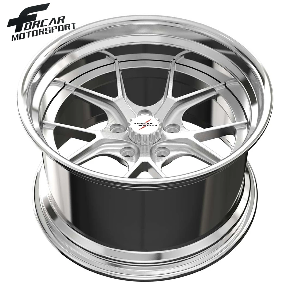 5*114.3 5*120 Car Rim Wheel Customized Two-Pieces Alloy Rims for Personal Use