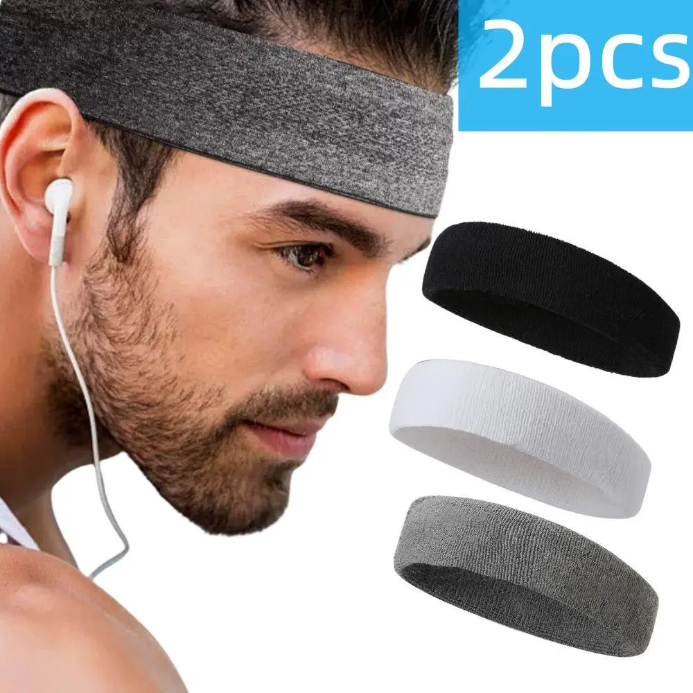 

Спортивная повязка на голову, поглощающий пот головной убор, хлопковая эластичная повязка на голову для тренировок, противоскользящая дышащая повязка на повязку для баскетбола и фитнеса