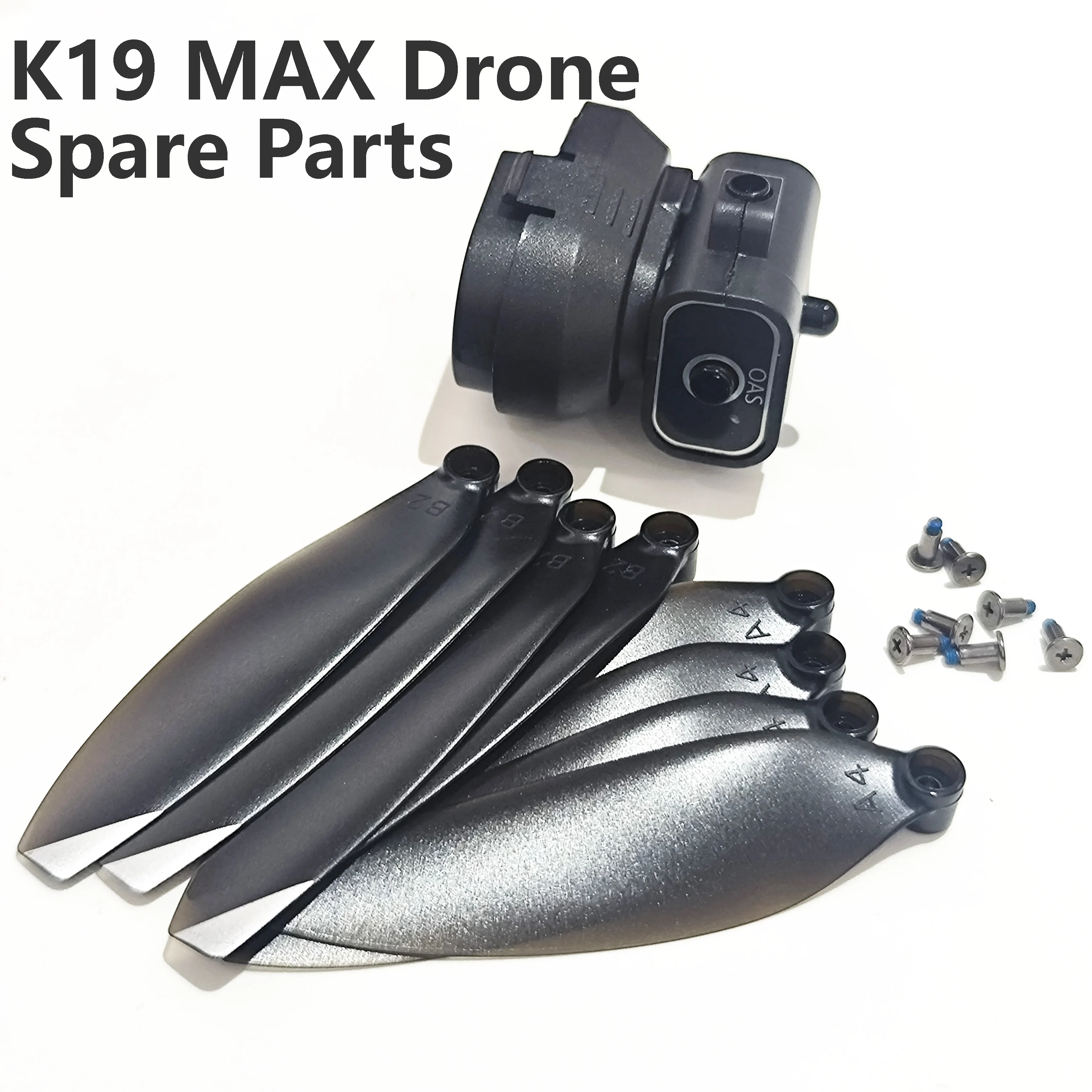 K19MAX BruhlessMotor Foldable Drone K19 Max GPS RC Quadcopter Spare Parts Infrared Obstacle Avoidance Head + Blade Props 8PCS