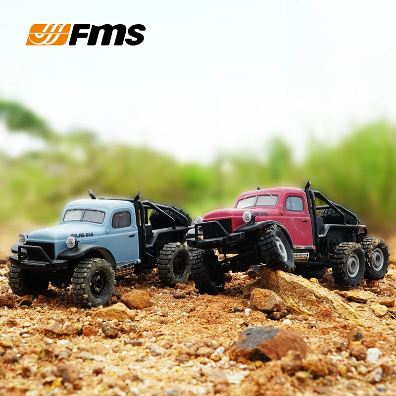 جديد 1:18 FMS ATLAS V2 RC الزاحف RC الطرق الوعرة 6x6 التحكم عن بعد سيارة RTR نسخة مقاومة للماء تسلق نموذج سيارات لعب للبالغين