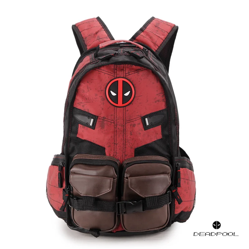 Marvel Anime Deadpool School Bag Batman Hero Peripheral Bag Male Students Casual Travel Backpacks Creative Mountaineering Bag