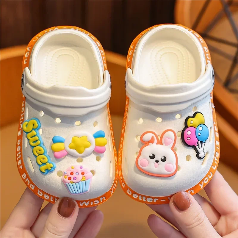 Children's Sandals and Slippers Cartoon Soft Sole Anti Slip Children's Shoes Girls' Indoor Home Shoes Boys' Sandals  Kids Shoes