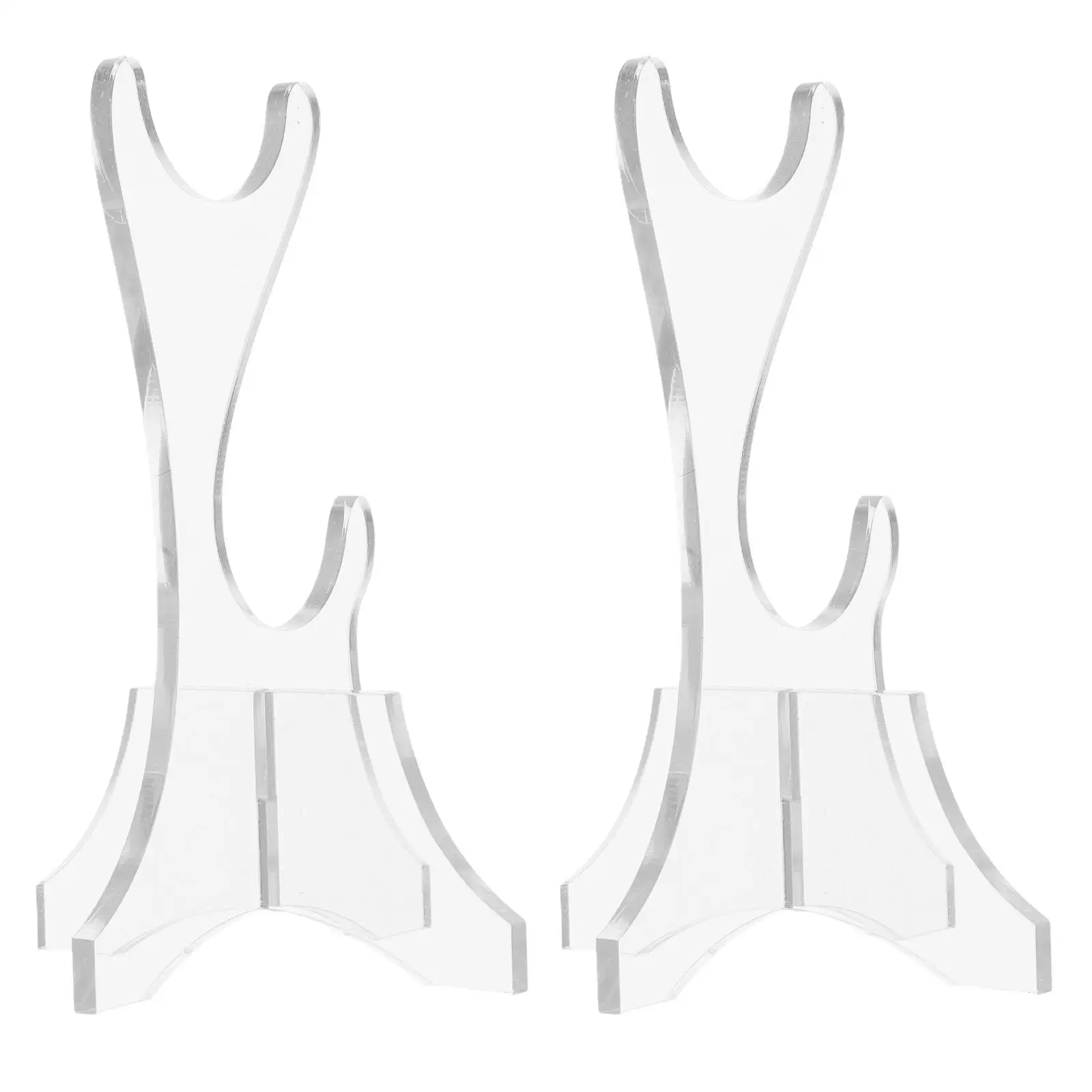 

2Pcs Lightsaber Display Stand Acrylic Holder for Desk Tabletop Fashionable Martial Rack Miniature Model