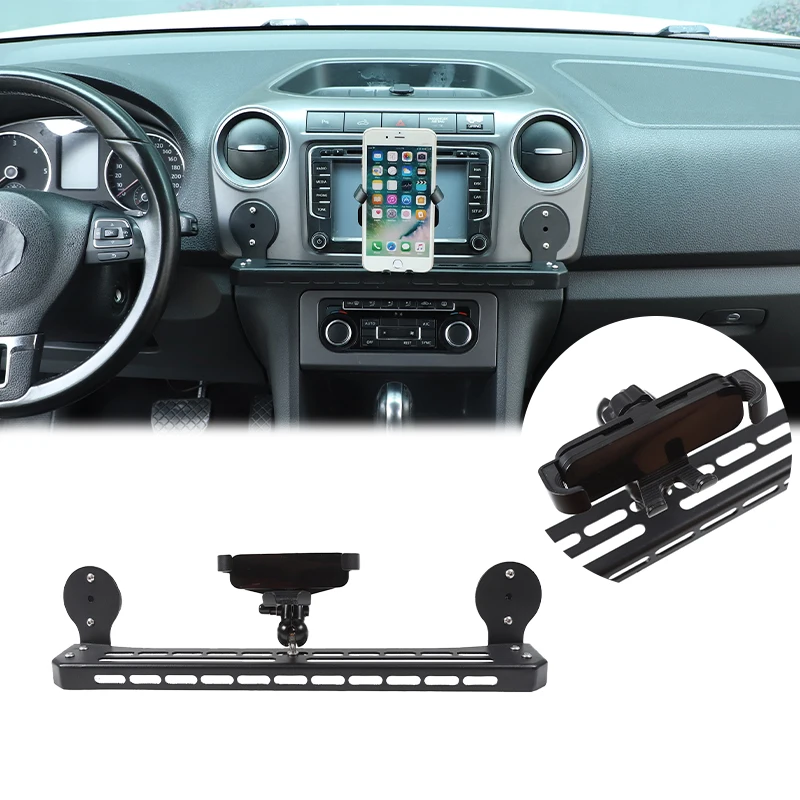 Para Volkswagen Amarok 2011-2015, Suporte Multifuncional para Telefone no Painel de Instrumentos em Aço Carbono, Acessório para Ferramentas de Carro O
