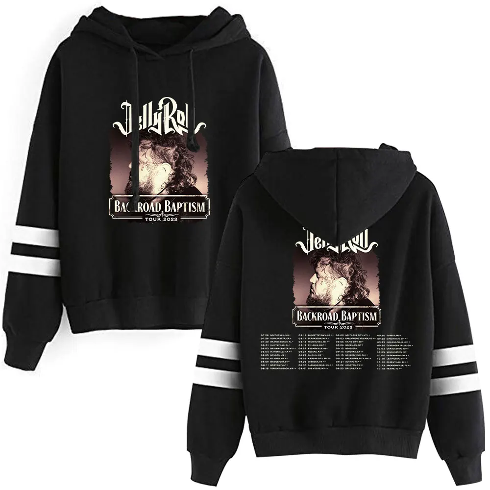 

Jelly Roll Hoodies 2023 Backroad Baptism Tour Merch Print Women Man Casual Fashion Streetwear Sweatshirts