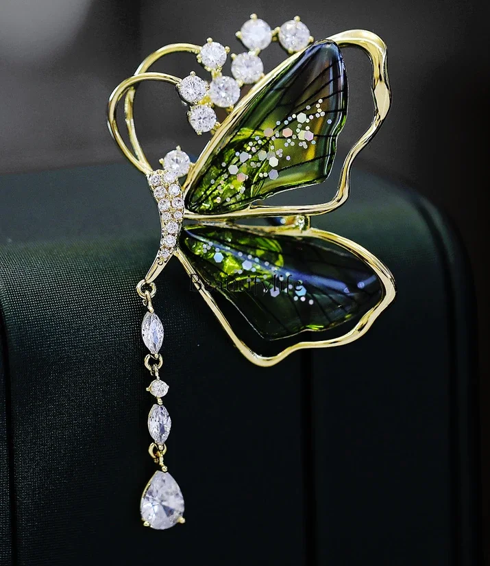 Crystal Butterfly Brooch Wizard of Oz Translucent Light Luxury Zircon