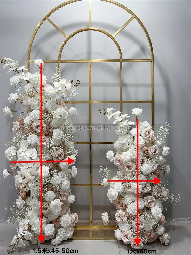 Wedding Supplies Custom Wedding Props Arch Flowers Row for Backdrop Arrangement