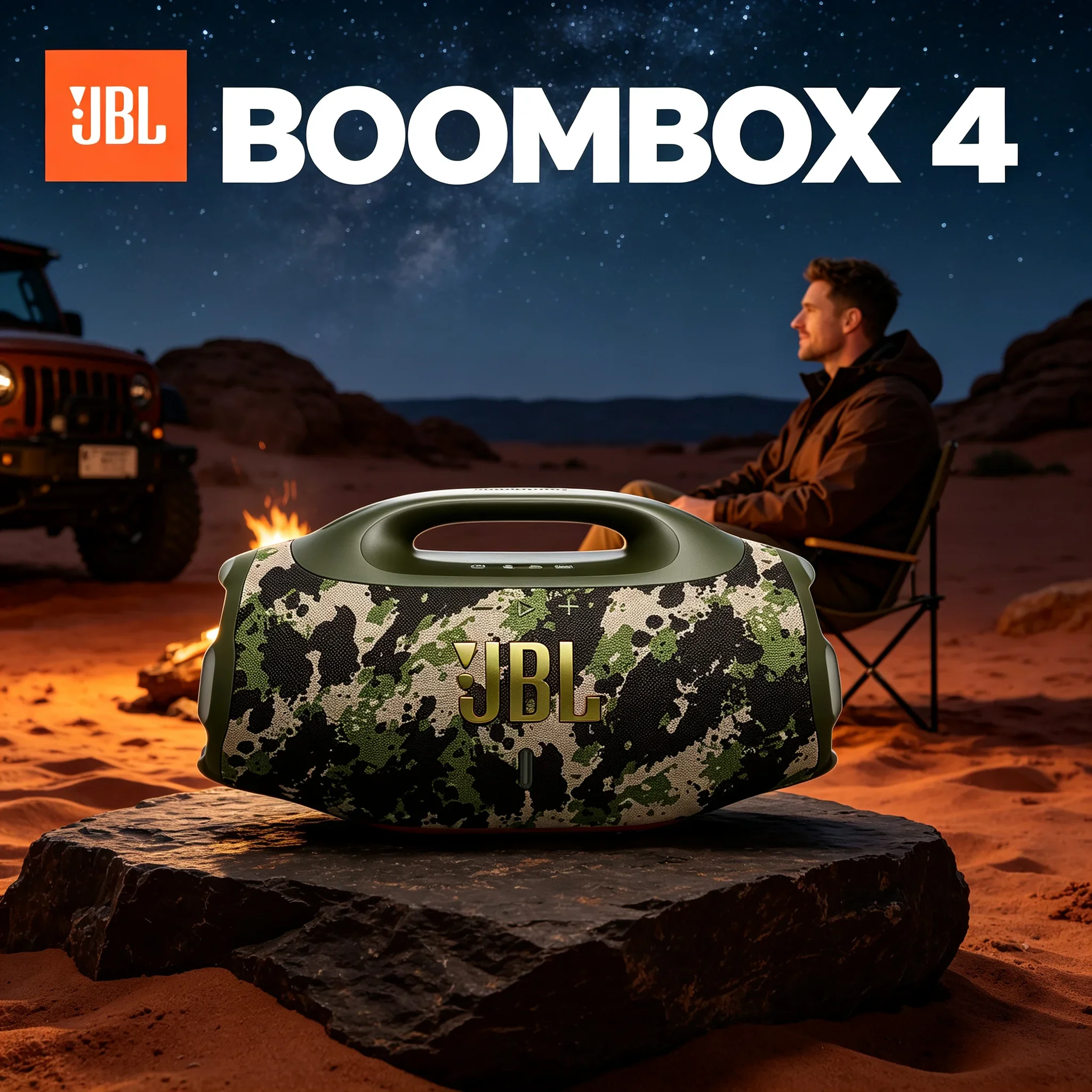 JBL BOOMBOX4 God of War Fourth Generation Wireless Bluetooth Speaker AI Sound Enhancement Dynamic Outdoor Camping subwoofer