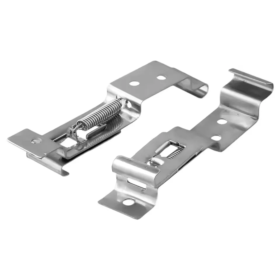 2pcs Car License Plate Frame Clips for Europe Trailer Motorhome Stainless Steel Licenses Plates Cover License Plate Frame Plate