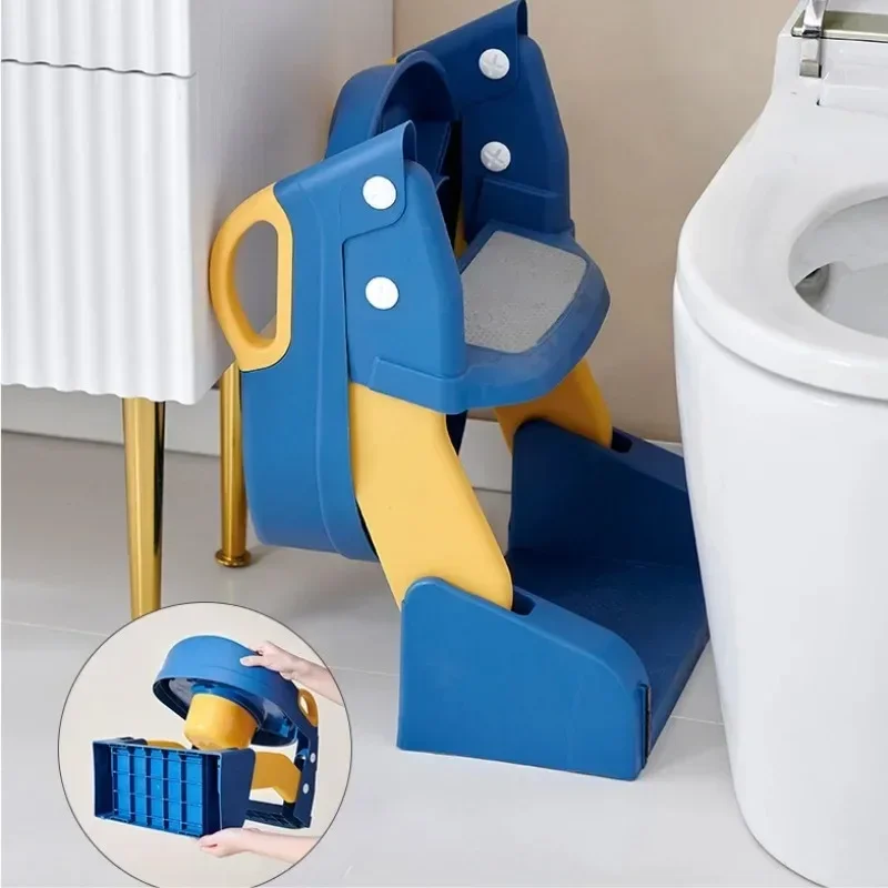 Vasino per bambini sedile da allenamento per wc portatile pieghevole per uso domestico Baby Boy Girl sicurezza ausiliario Hard Pad wc scaletta vasino sedia