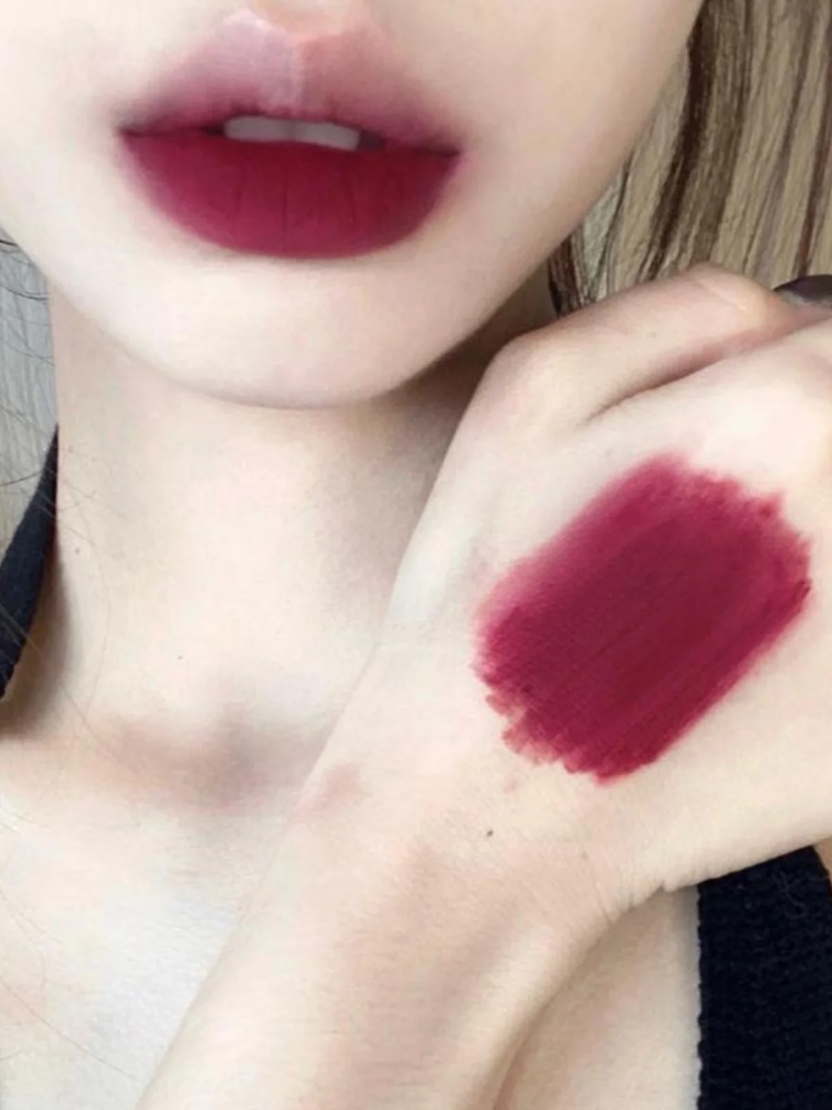 Ricco lucidalabbra color prugna, fango per le labbra, antiaderente alle tazze, rossetto Non sbiadito, bicchiere femminile, festa per studenti 2024 nuovo modello