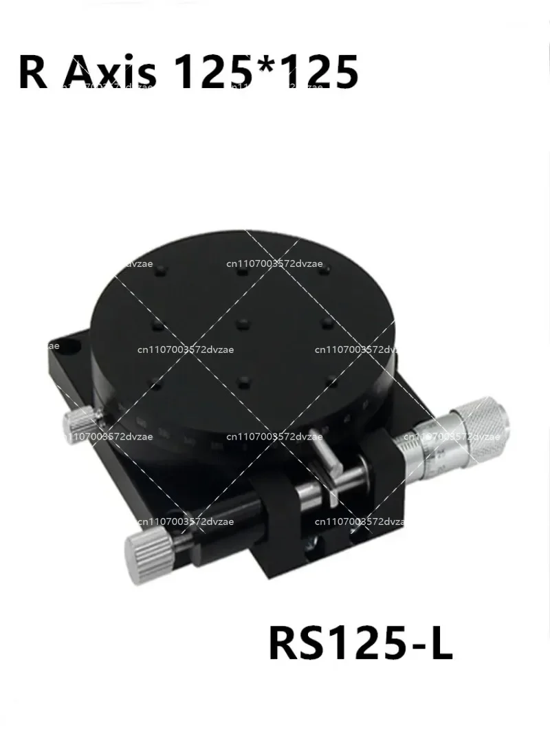 125MM 360 Degree Manual Rotary Sliding Table Micrometer Precision Angle Adjust Platform Optical Displacement Measurement Tool