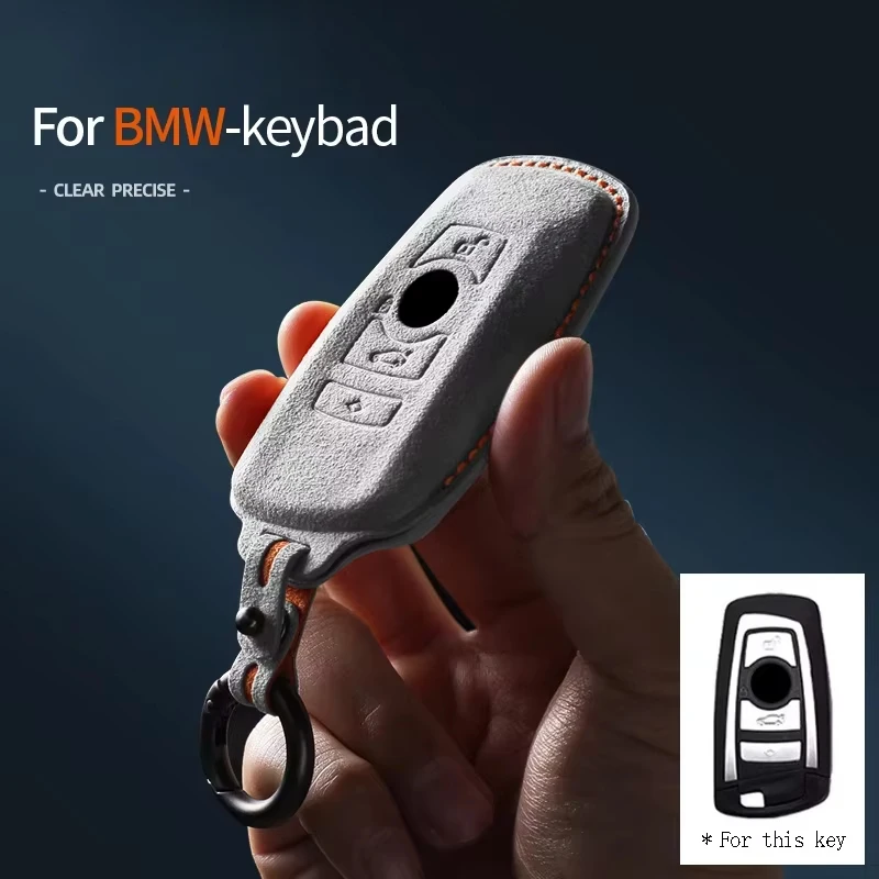Car Key Case Cover For BMW 1 2 3 5 7 Series X1 X3 X5 X6 F15 F16 F20 F22 F30 F32 G30 Keychain Auto Interior Accessories