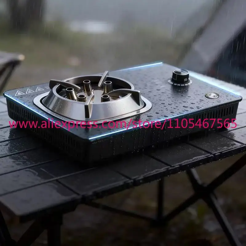 1PCS Pure Electric Ignition Cooker, Portable Plasma Technology, Built-in/Portable Instant Ignition, Stainless Steel