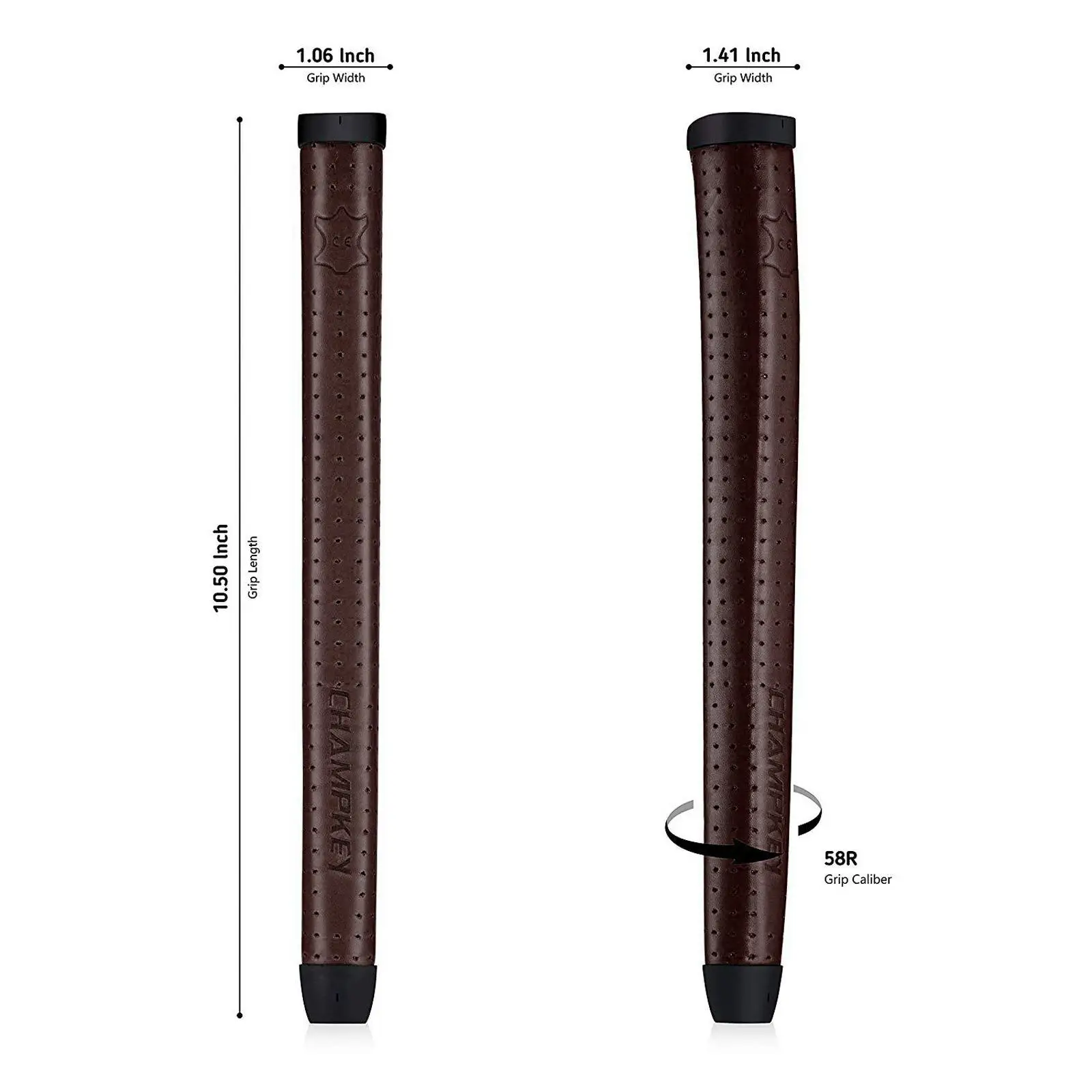 Golf Putter Grip Comfort Leather Lightweight Putter Grip for Golf Training Golf Practice