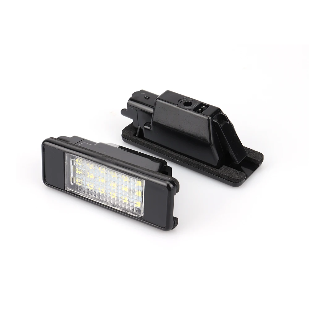 2 قطعة أضواء لوحة الترخيص الخلفية LED Canbus لا خطأ 18SMD ل 106 ثلاثية الأبعاد/5D HATCHBACK تجميل 1007 ثلاثية الأبعاد 207 3D/5D #5
