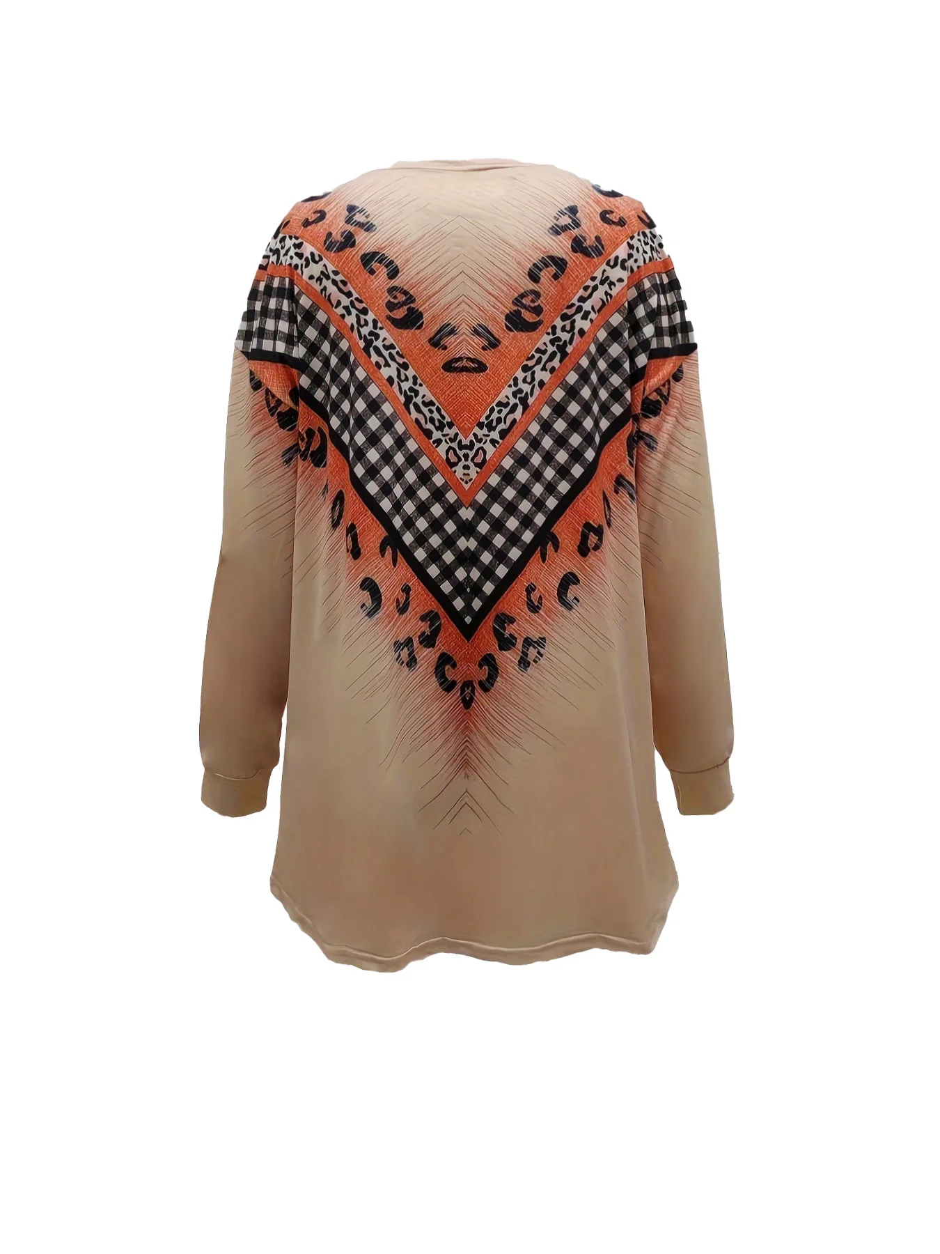 المرأة سترة جيب عارضة ، رقيقة نمط العرقي مشبك الطباعة ، زائد الحجم ، الموضة ، الأوروبي والأمريكية ، الخريف والشتاء ، جديد