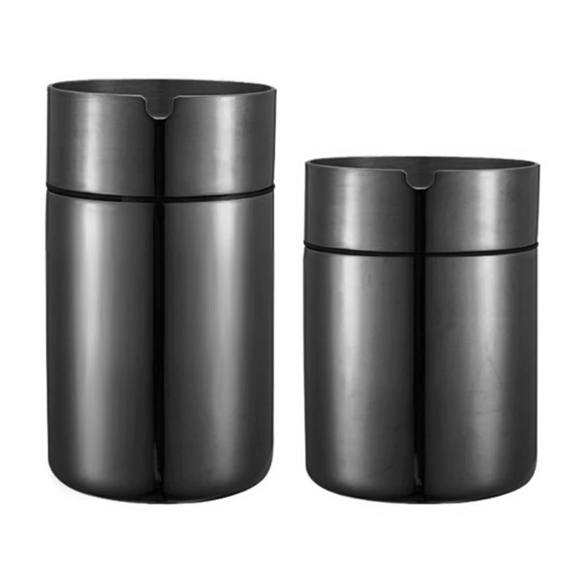 

R53D Stainless Steel Car Ashtray with Lid Auto Extinguished Cigarette Smokeles Holder