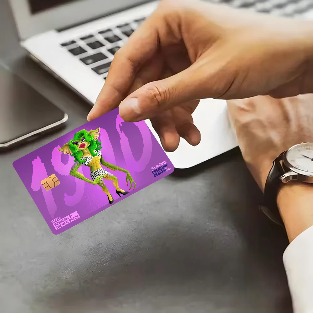 G-Gremlins Gizmo MonsterDiy ملصق بطاقة الخصم الائتمانية ملصق الحفلات الديكور مقاوم للماء شريحة صغيرة بطاقة الجلد ملصق #4