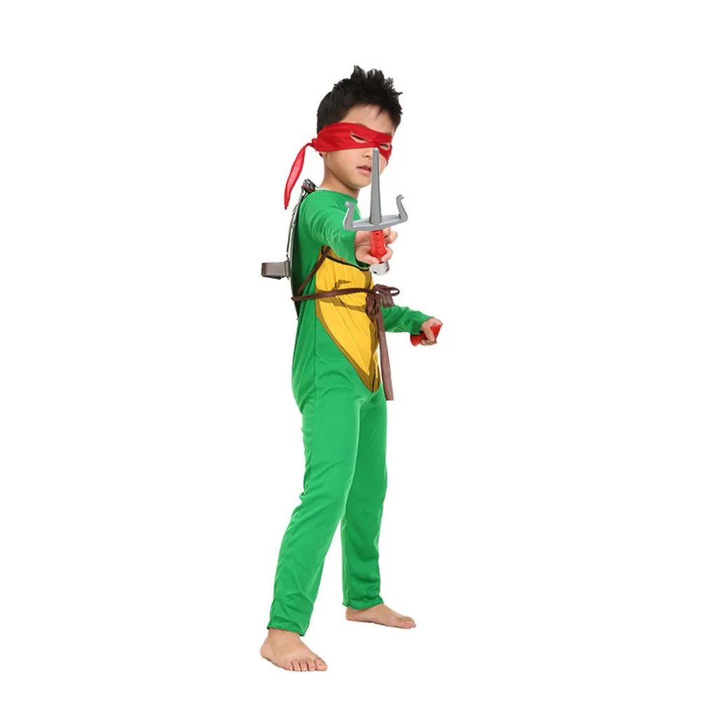 Boy's Teenage Mutant Ninja Turtles Costume Jumpsuit, Shell and Eye Mask Made With Recycled Materials