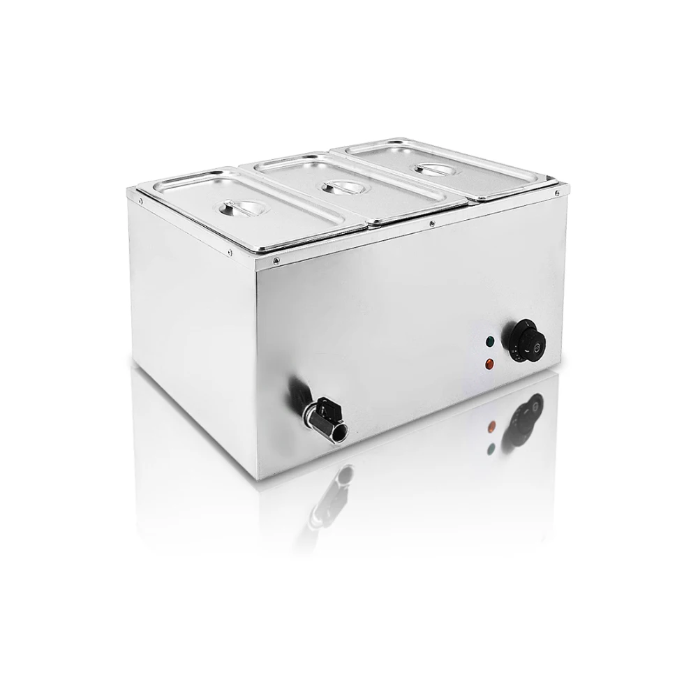 

High Quality Electric Bain Marie Stainless Steel Temperature Control Soup Chocolate Pot Buffet Food Warmer Bain Marie