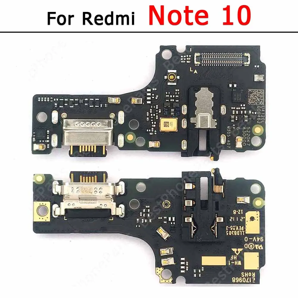 For Xiaomi Redmi Note 8 8T 7 11 10 10S 9S 9T 9 Pro Charging Port Charge Board Usb Connector Pcb Plate Ribbon Socket