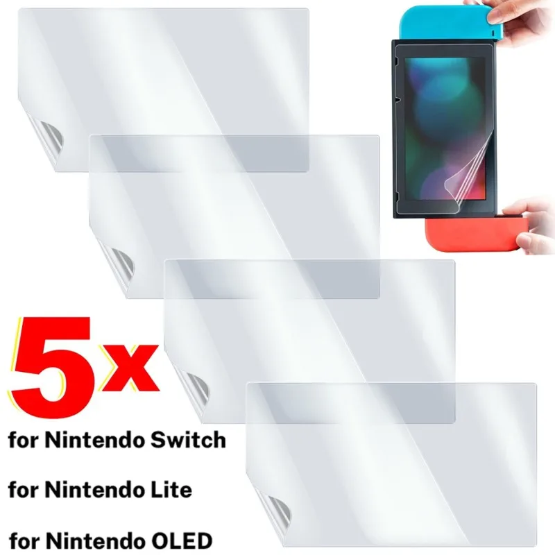 1-5 шт. гидрогелевая пленка для защиты экрана для Nintendo Switch Lite Oled игровой консоли ПЭТ против царапин мягкая для переключателя Oled