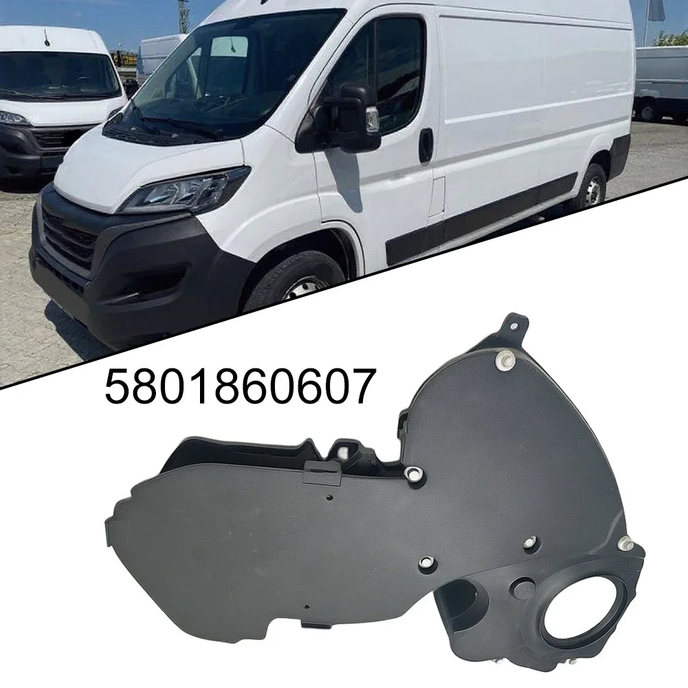 For Fiat Ducato 2006 Cam Belt Guard For Engine Repair Black Engine Cover Replacement For Boxer Anti Aging Plastic
