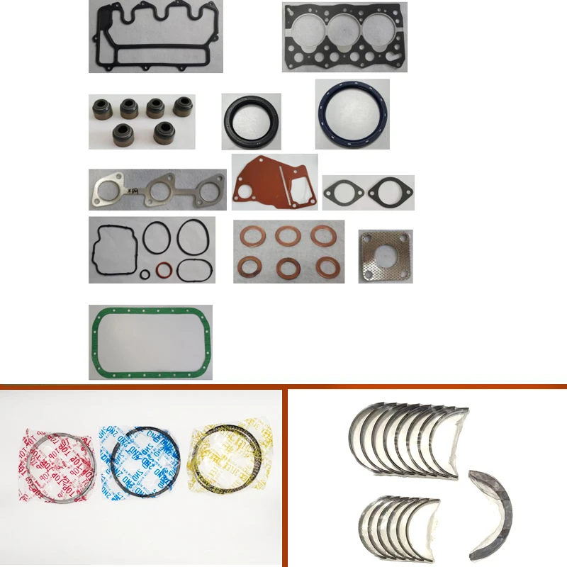 engine complete overhaul full gasket set kit main crankshaft connecting  bearing piston ring for Isuzu Engine : 3LD1