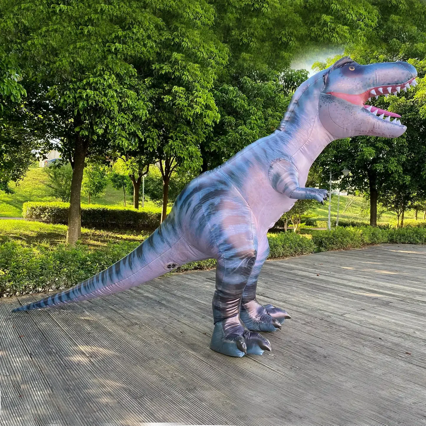 

New Inflatable Realistic Tyrannosaurus Rex Inflatable Costume for Halloween Cosplay Dinosaur Costume