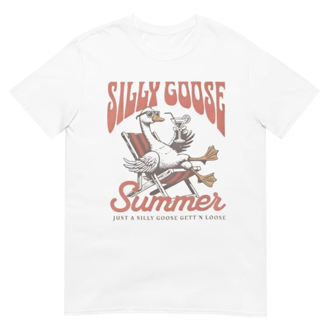 Untitled Goose Games Peace Was Never An Option T-Shirt Short Sleeve Summer Funny Casual Shirts Graph