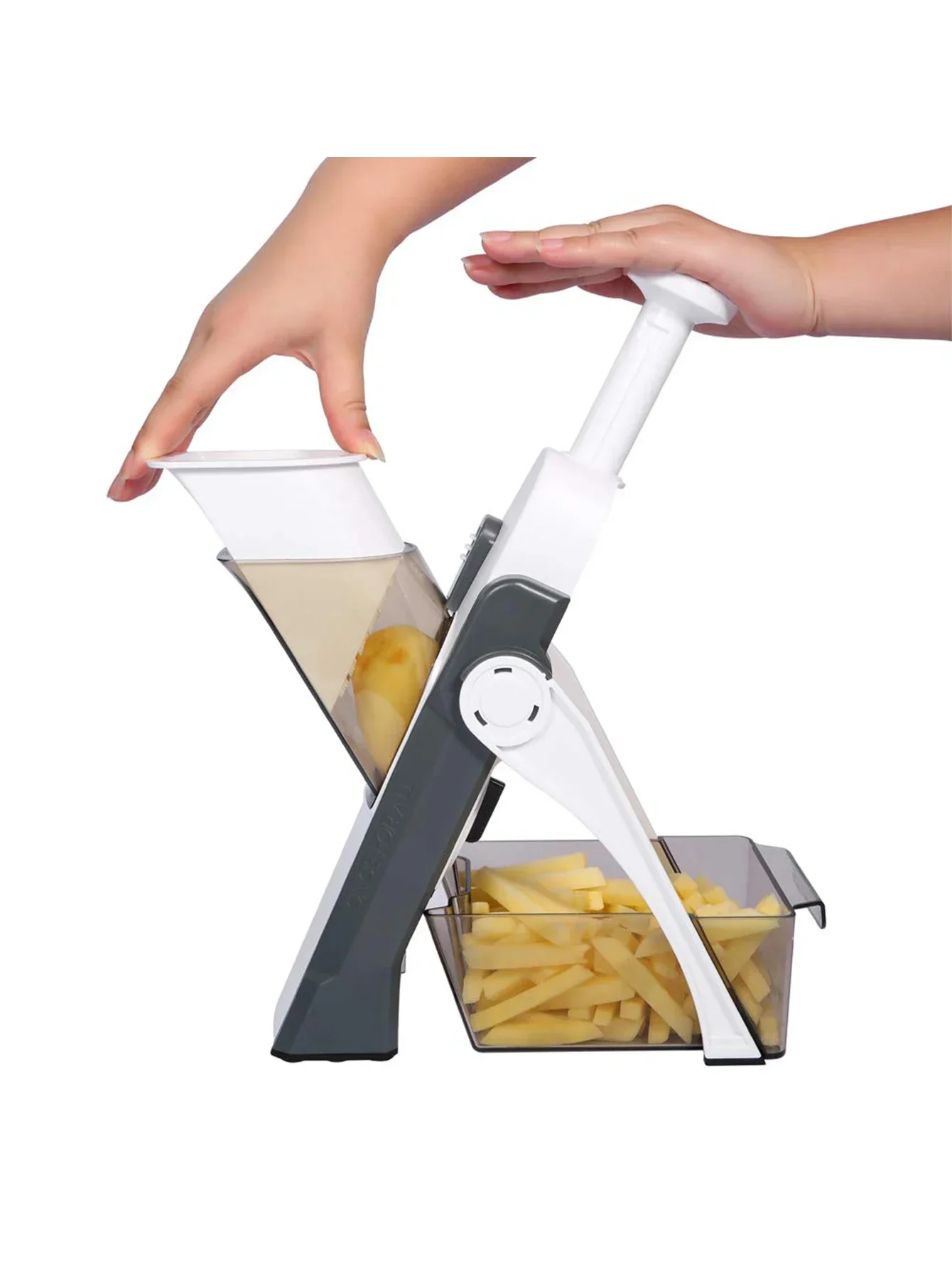 Vegetable Slicer 5 In 1 Fruit Chopper Food Cutter Multifunction Strips Julienne Dicer Adjustable Kitchen Chopping Home Kitchen