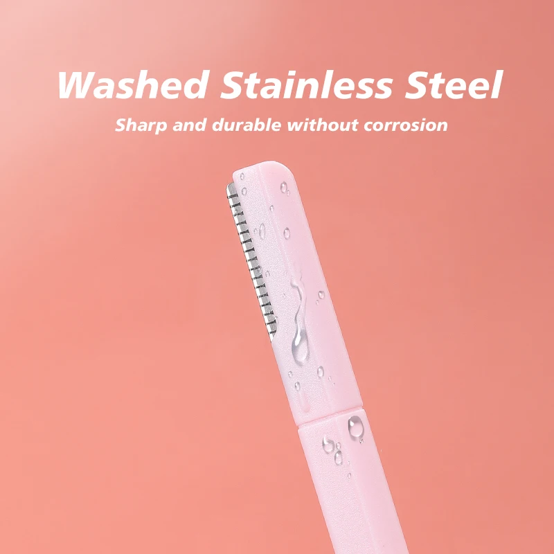 3Pcs/set Makeup Tools Eyebrow Trimmer Razor Remover Blade Safe Eyebrows Shaper Trimming Knife for Women With Protective Cover