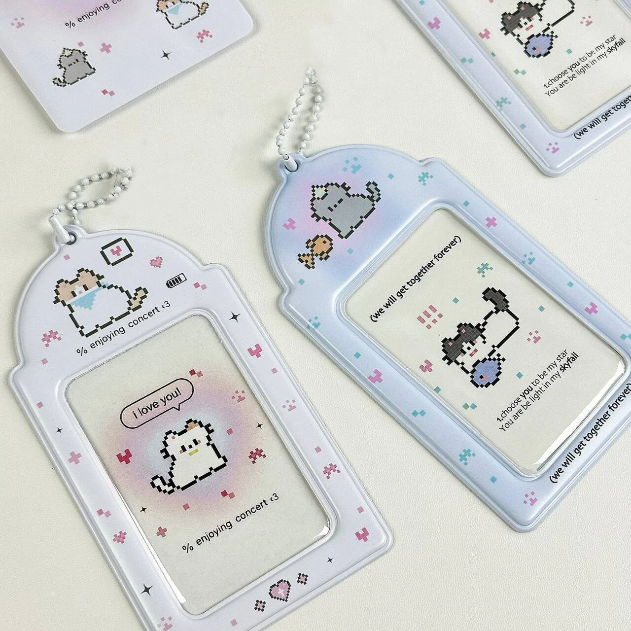 1 Stuks Sleutelhanger Briefpapier Id Kaart Hoes Tas Hanger Kaarthouder Cartoon Kaart Beschermhoes