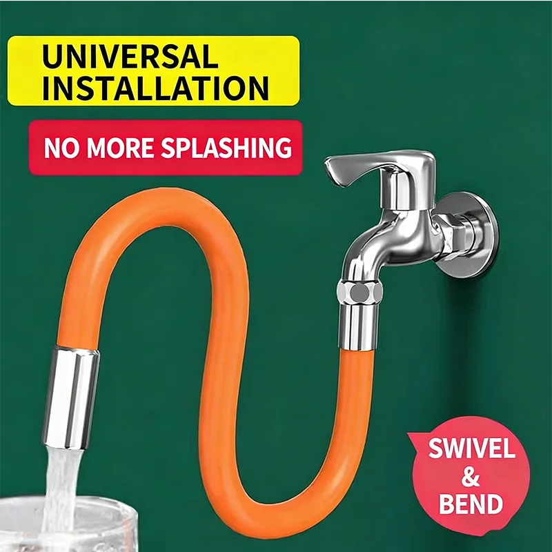 

360 ° Удлинитель крана с защитой от брызг - Многофункциональный адаптер Удлинительная трубка для водопроводной трубы Универсальный гибкий соединительный шланг
