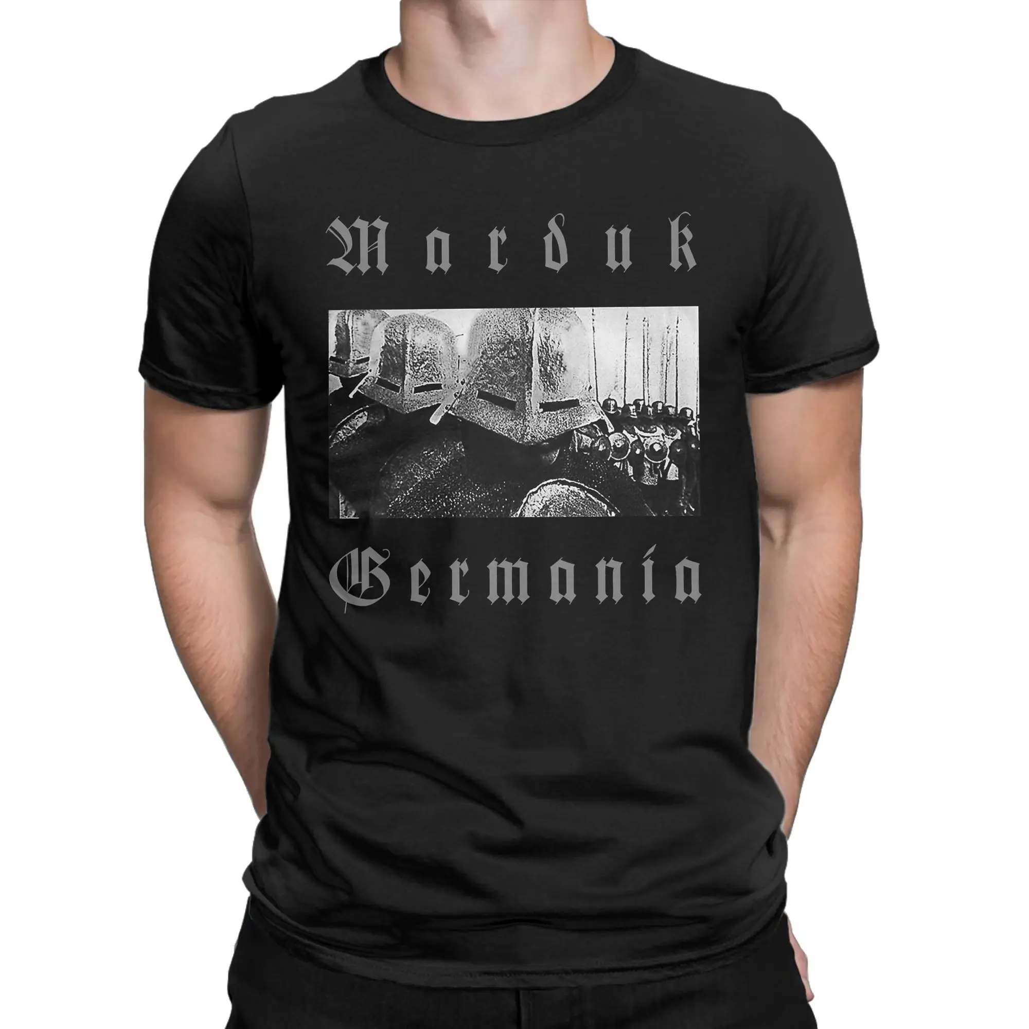 

Men Women Graphic Printed Panzer Division Marduk metal rock band Tee T Shirt 100% Cotton T-shirts Clothes