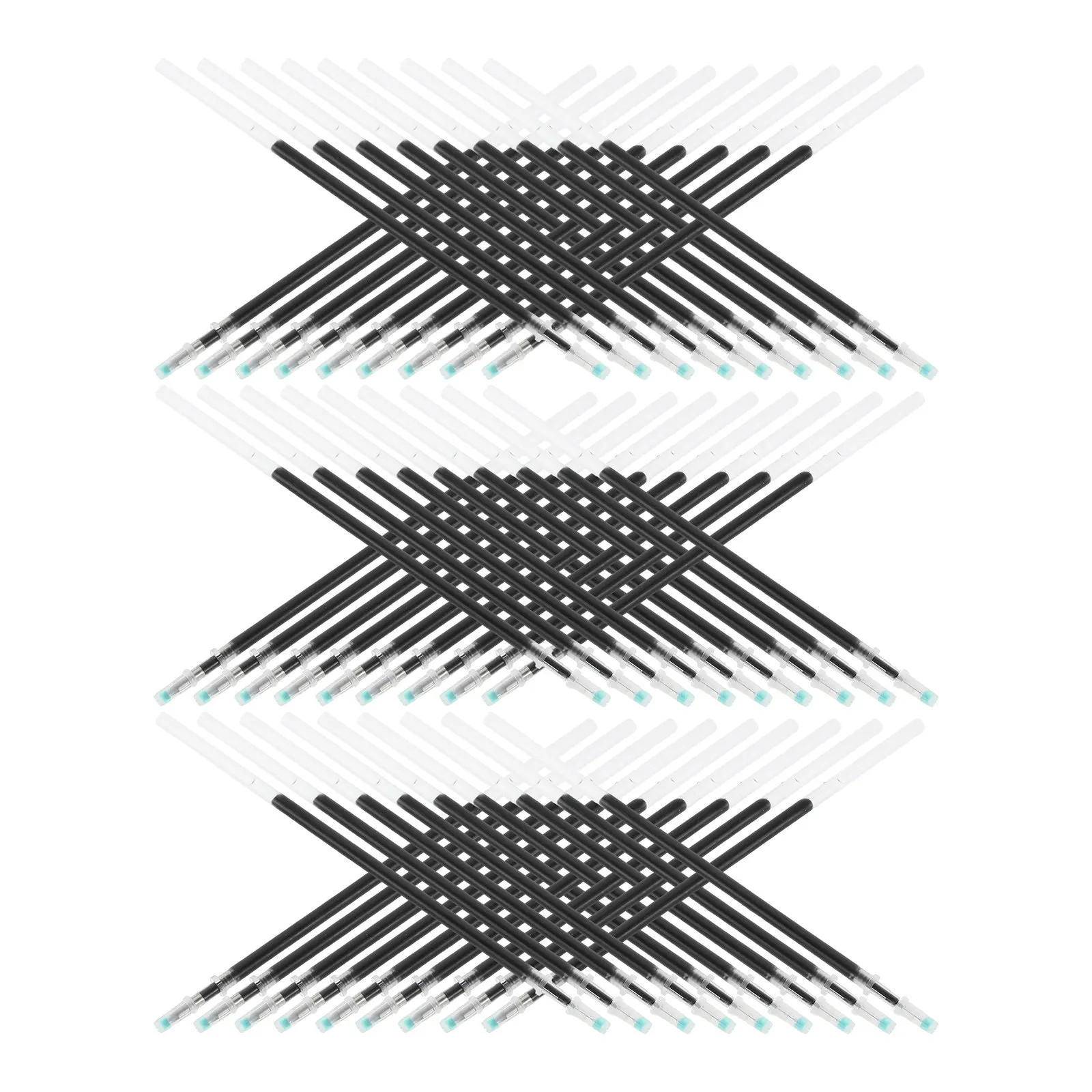 

100 шт. черных гелевых стержней для ручек 0,5 мм, тонкие, быстросохнущие, для студентов, офиса, экзаменов, подписей, школьных принадлежностей