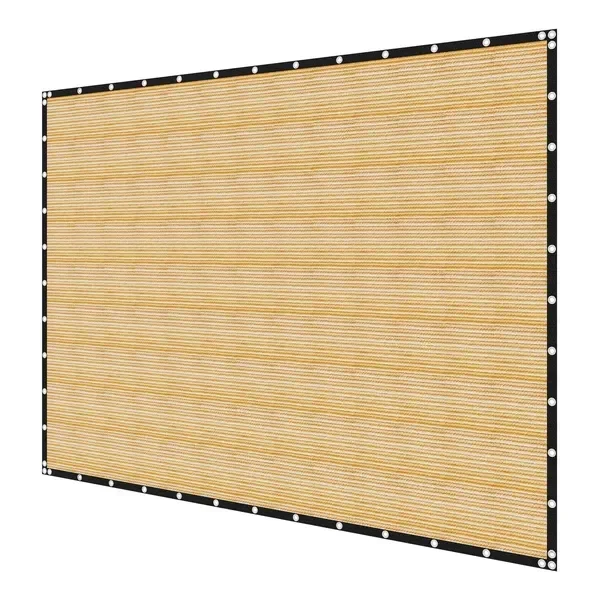 

90% Sun Shade Cloth 12x20ft Pergola Cover with Stainless Steel Grommets, Beige