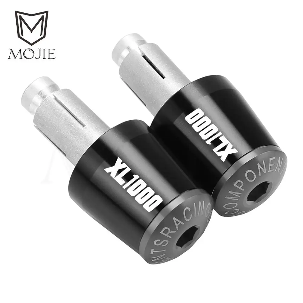 Motorcycles Handlebar Grips Cap Weight PartsAnti Vibration Silder Plug Ends FOR HONDA XL1000 XL1000 V 1999 2000 2001 2002 2013