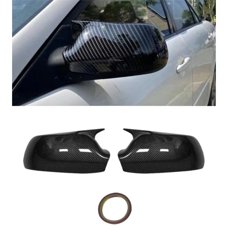 Rearview Mirror Protect Frame Cover  Fit For Mazda 3 6 2004 -2008 2005 2006 2007 2008 ABS Car Side Door Trim Exterior Assessries