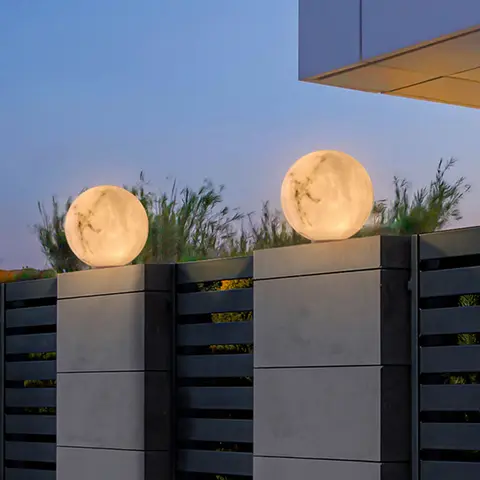 Luminous Ball Light Solar LED Column Light Outdoor Lighting Non Solar Light Outdoor Garden Decoration Outdoor Garden Light