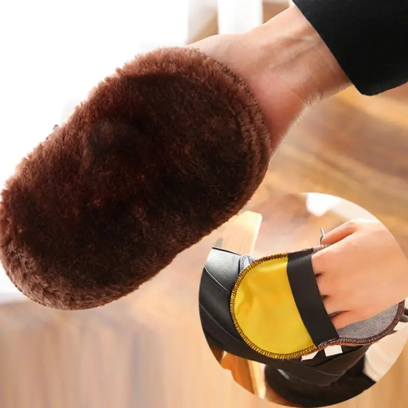 10Pcs Multifunctional Leather Shoe Polishing Cleaning Cloth Shoes Polishing Glove Portable Soft Plush Shoes Shine Cloth Handhel