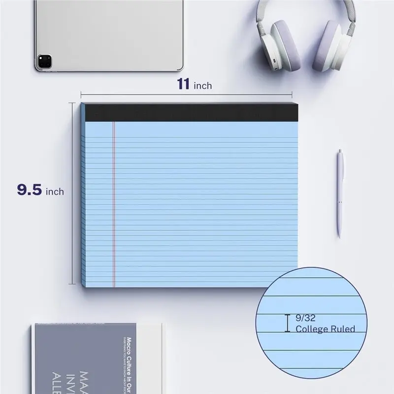 Reliable-5 Pack Wide Legal Pads 11