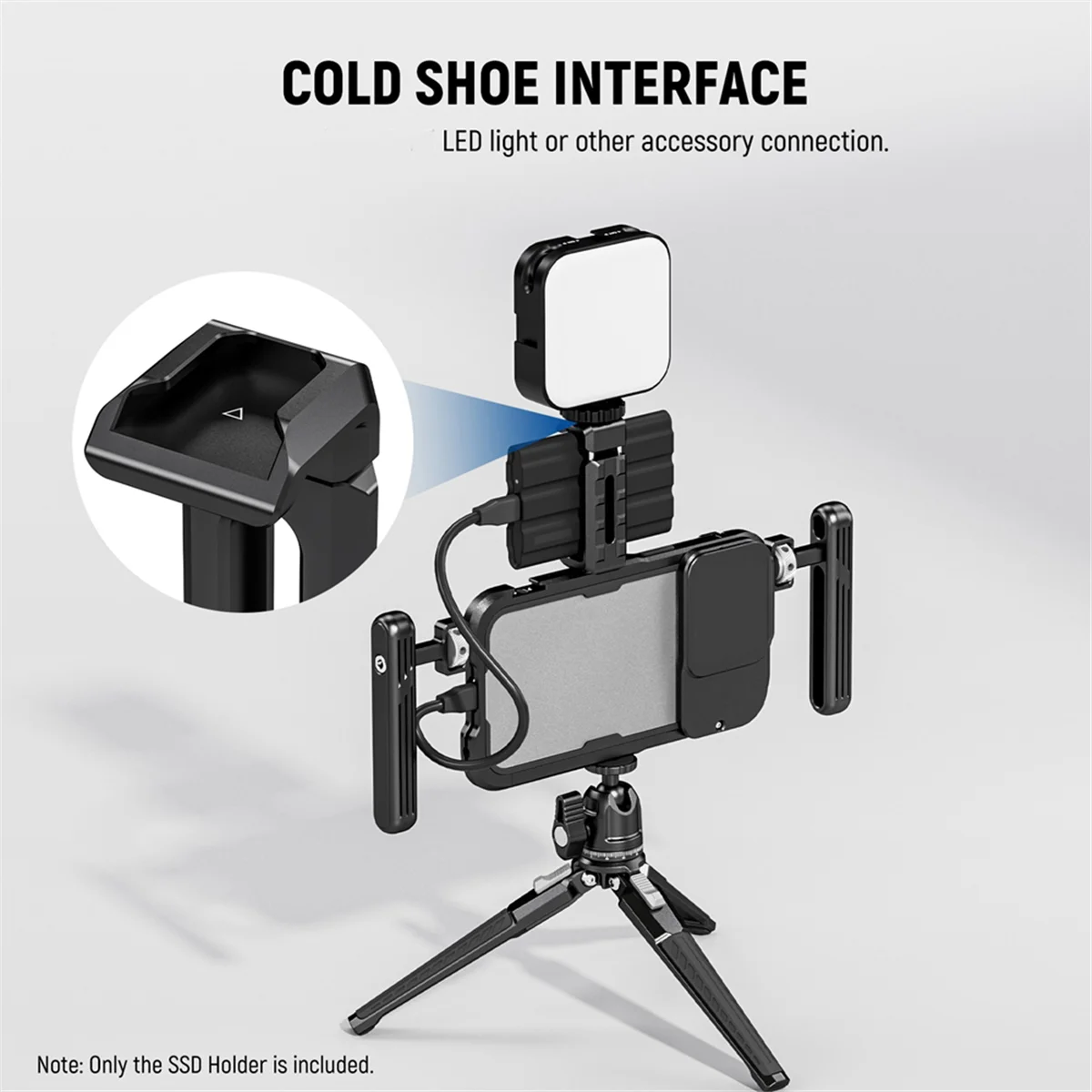 FZFZ T5/T7/T9 15/16Pro/Pro Max 케이지용 휴대용 SSD 홀더 마운트